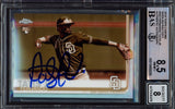 Fernando Tatis Jr. Autographed 2019 Topps Chrome Sepia Refractor Rookie Card #203 San Diego Padres BGS 8.5 Auto Grade Near Mint/Mint 8 Beckett BAS #15469258
