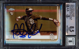 Fernando Tatis Jr. Autographed 2019 Topps Chrome Sepia Refractor Rookie Card #203 San Diego Padres BGS 8.5 Auto Grade Near Mint/Mint 8 Beckett BAS #15469257