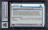 Fernando Tatis Jr. Autographed 2019 Topps Chrome Rookie Card #203 San Diego Padres BGS 9 Auto Grade Near Mint/Mint 8 Beckett BAS #15467842
