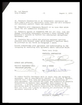 Bill Russell Autographed 1975 TV Contract Boston Celtics Beckett BAS #AC74544