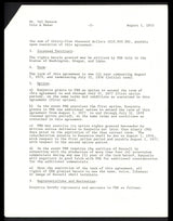 Bill Russell Autographed 1975 TV Contract Boston Celtics Beckett BAS #AC74544