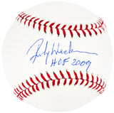 Rickey Henderson Autographed Official MLB Baseball Oakland A's, New York Yankees "HOF 2009" MLB Holo & Steiner Holo SKU #213857