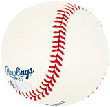 Rickey Henderson Autographed Official MLB Baseball Oakland A's, New York Yankees "HOF 2009" Steiner Holo SKU #213881