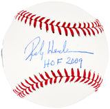 Rickey Henderson Autographed Official MLB Baseball Oakland A's, New York Yankees "HOF 2009" MLB Holo & Steiner Holo SKU #213884