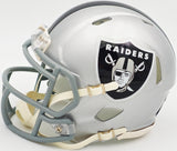 Tim Brown Autographed Los Angeles Raiders Silver Speed Mini Helmet Beckett BAS Witness Stock #226391