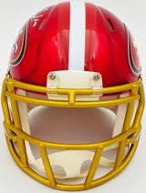 Fred Warner Autographed San Francisco 49ers Flash Red Speed Mini Helmet Beckett BAS Witness Stock #226392