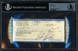 Bill Russell Autographed 3x6 Check Boston Celtics Beckett BAS Stock #239743