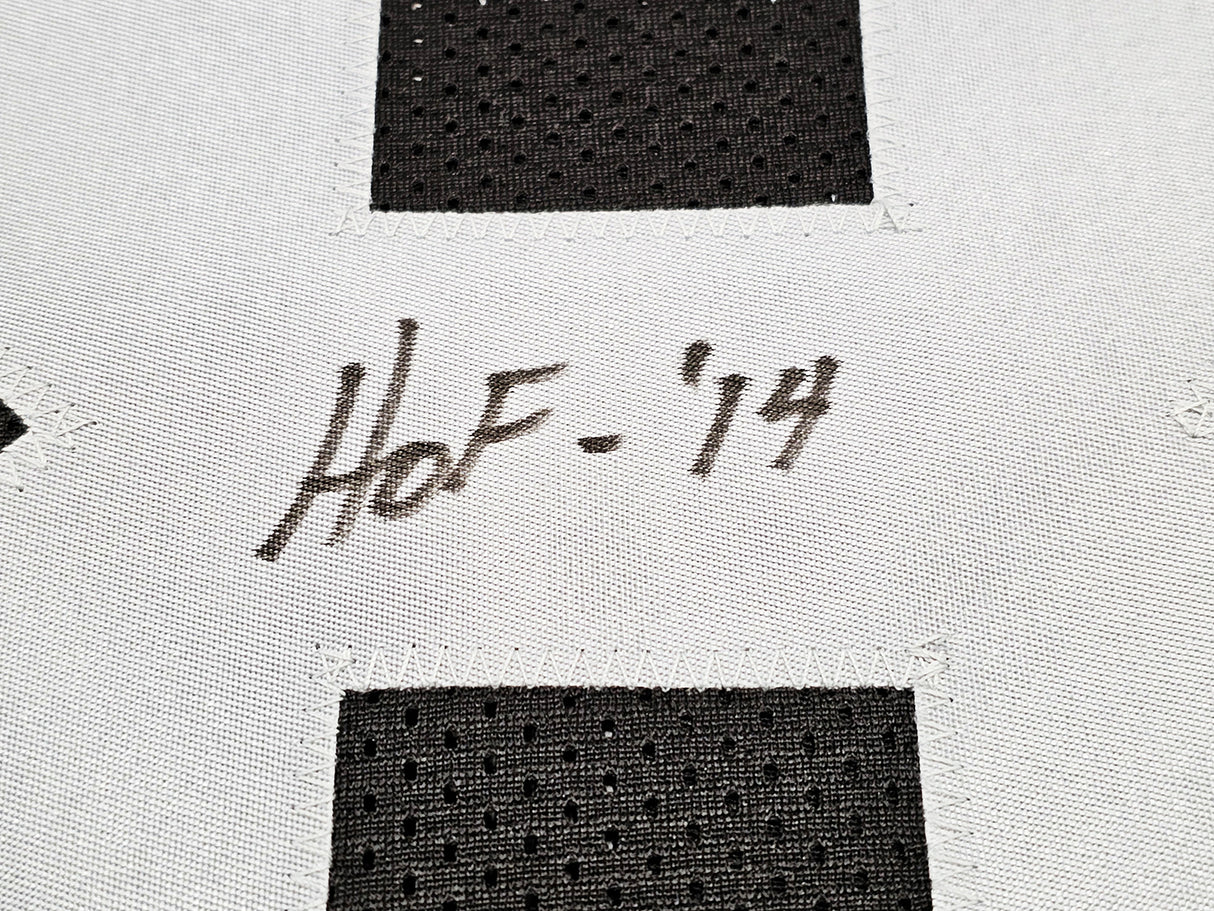 Oakland Raiders Ray Guy Autographed Black Jersey "HOF '14" Beckett BAS QR Stock #212446