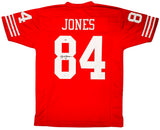 San Francisco 49ers Brent Jones Autographed Red Jersey PSA/DNA Stock #212449