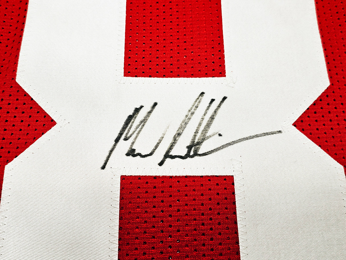 San Francisco 49ers Marcus Lattimore Autographed Red Jersey Beckett BAS QR Stock #212445
