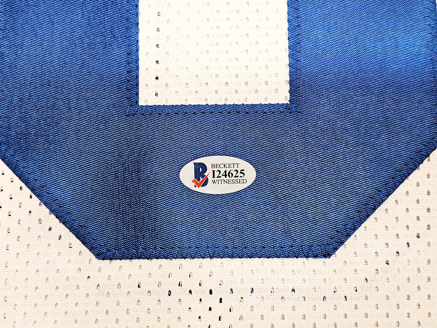 Dallas Cowboys Alvin Harper Autographed White Jersey Beckett BAS Witness Stock #212452