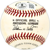 Frank Hoerst Autographed Official NL Baseball Philadelphia Phillies Beckett BAS QR #BM25038