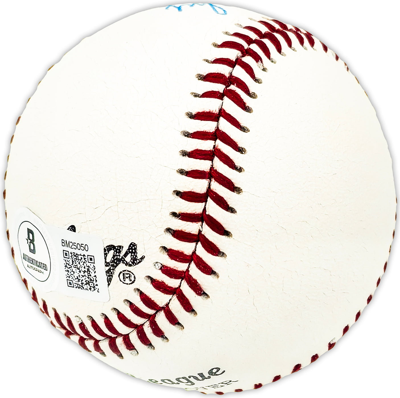 Ed Moe Burtschy Autographed Official League Baseball Philadelphia A's Beckett BAS QR #BM25050