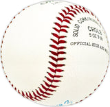 Ed Moe Burtschy Autographed Official League Baseball Philadelphia A's Beckett BAS QR #BM25050