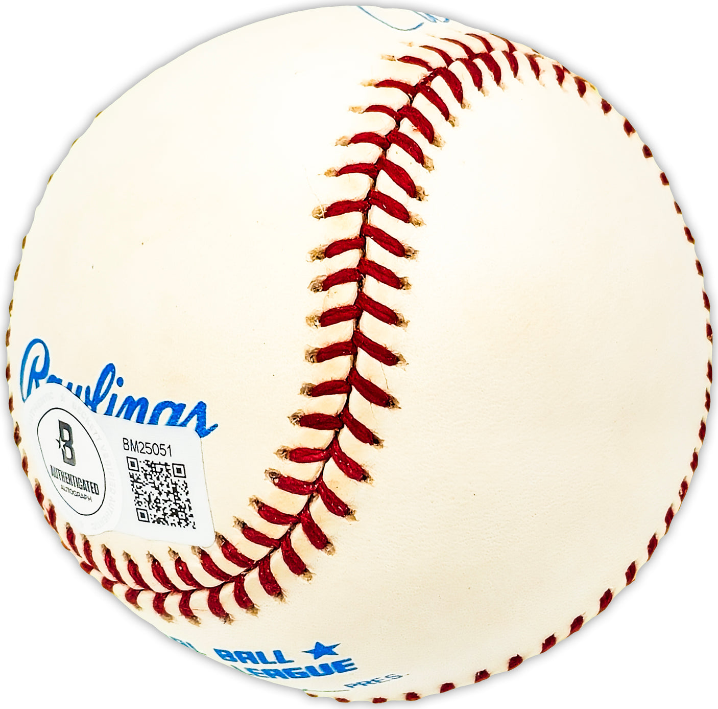 Cardell Camper Autographed Official AL Baseball Cleveland Indians Beckett BAS QR #BM25051