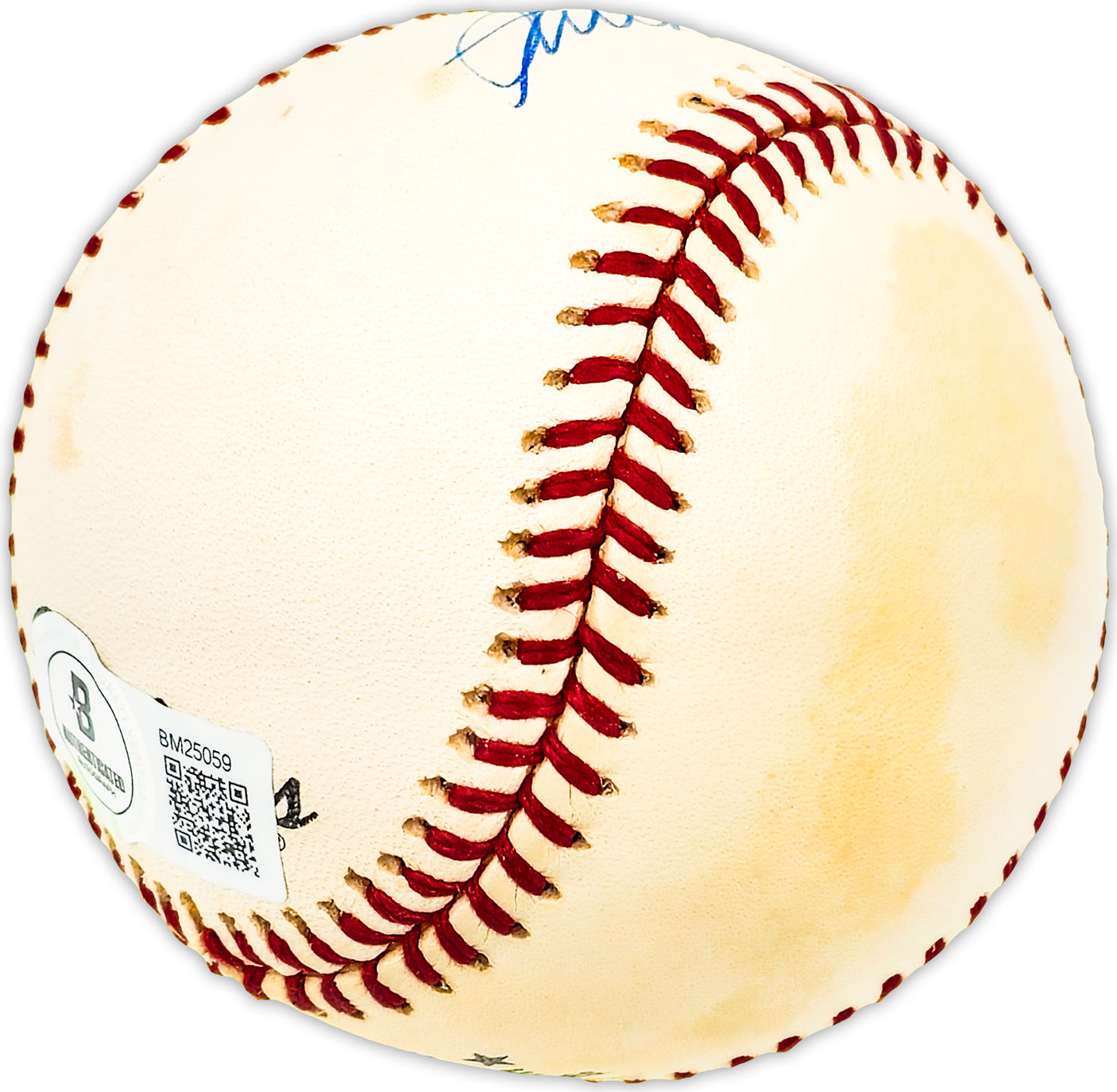 Stu Miller Autographed Official NL Baseball San Francisco Giants, Baltimore Orioles Beckett BAS QR #BM25059