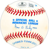 Curt Motton Autographed Official AL Baseball Baltimore Orioles Beckett BAS QR #BM25091