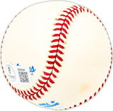 Curt Motton Autographed Official AL Baseball Baltimore Orioles Beckett BAS QR #BM25091