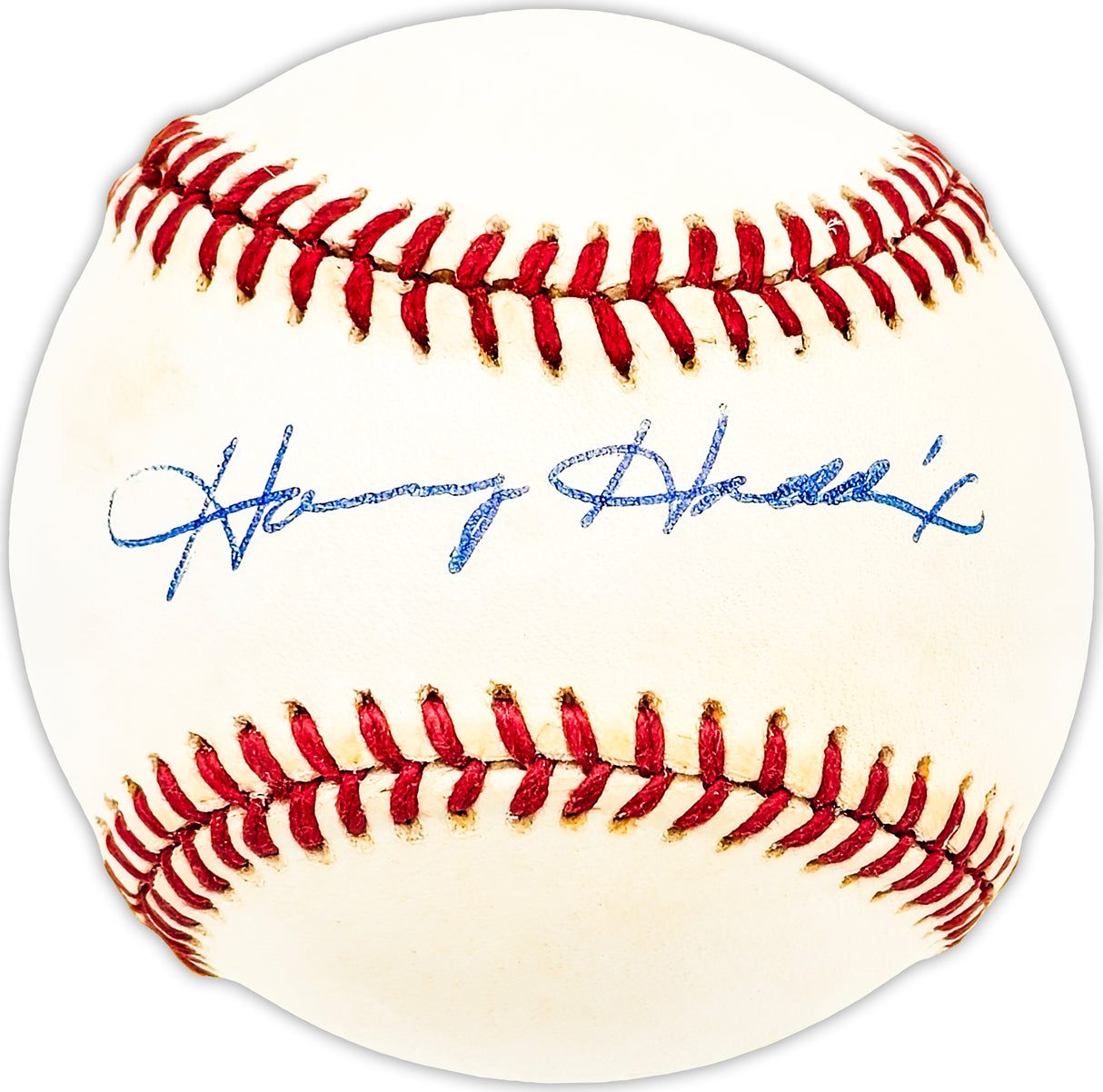 Harvey Haddix Autographed Official NL Baseball Pittsburgh Pirates Beckett BAS QR #BM25095