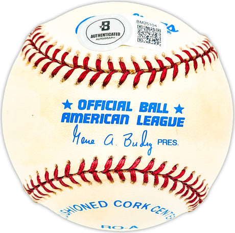 Luis Alvarado Autographed Official AL Baseball Boston Red Sox Beckett BAS QR #BM25104