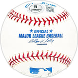 Ed Levy Autographed Official MLB Baseball New York Yankees "Best of Luck" Beckett BAS QR #BM25106