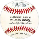 Dick Stuart Autographed Official NL Baseball Pittsburgh Pirates Beckett BAS QR #BM25109