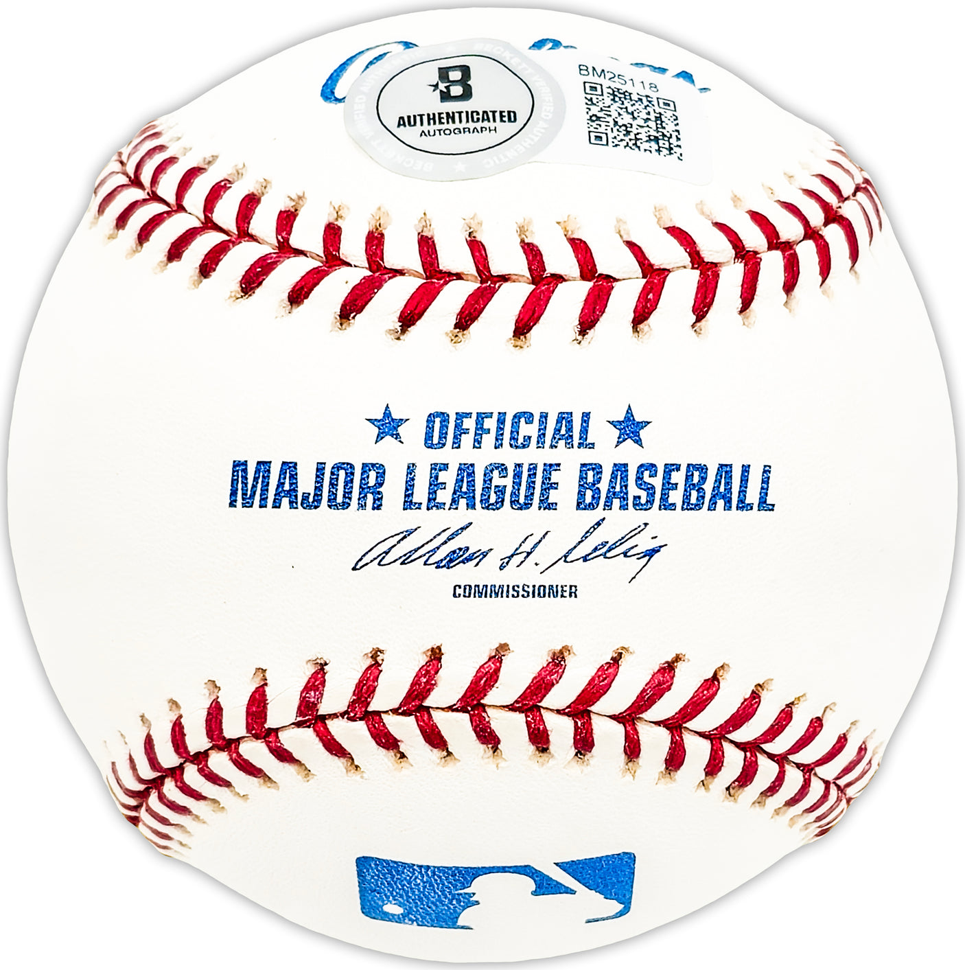 Ted Schreiber Autographed Official MLB Baseball New York Mets Beckett BAS QR #BM25118