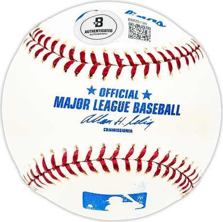 Eddie Pellagrini Autographed Official MLB Baseball Boston Red Sox Beckett BAS QR #BM25126