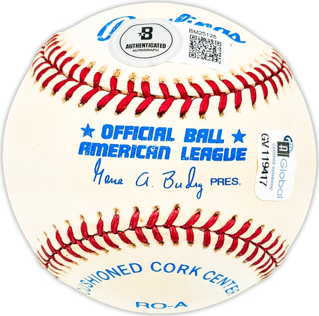 Bobby Bonilla Autographed Official AL Baseball Pittsburgh Pirates, New York Mets Beckett BAS QR #BM25128
