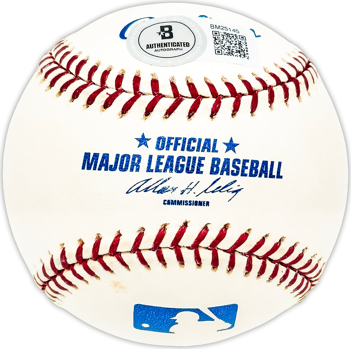 Ed Spiezio Autographed Official MLB Baseball St. Louis Cardinals, San Diego Padres Beckett BAS QR #BM25145