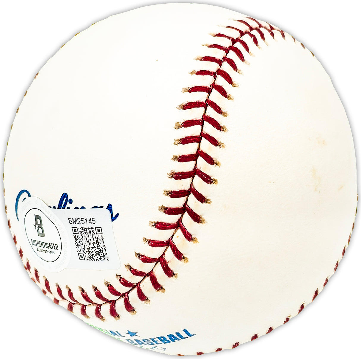Ed Spiezio Autographed Official MLB Baseball St. Louis Cardinals, San Diego Padres Beckett BAS QR #BM25145