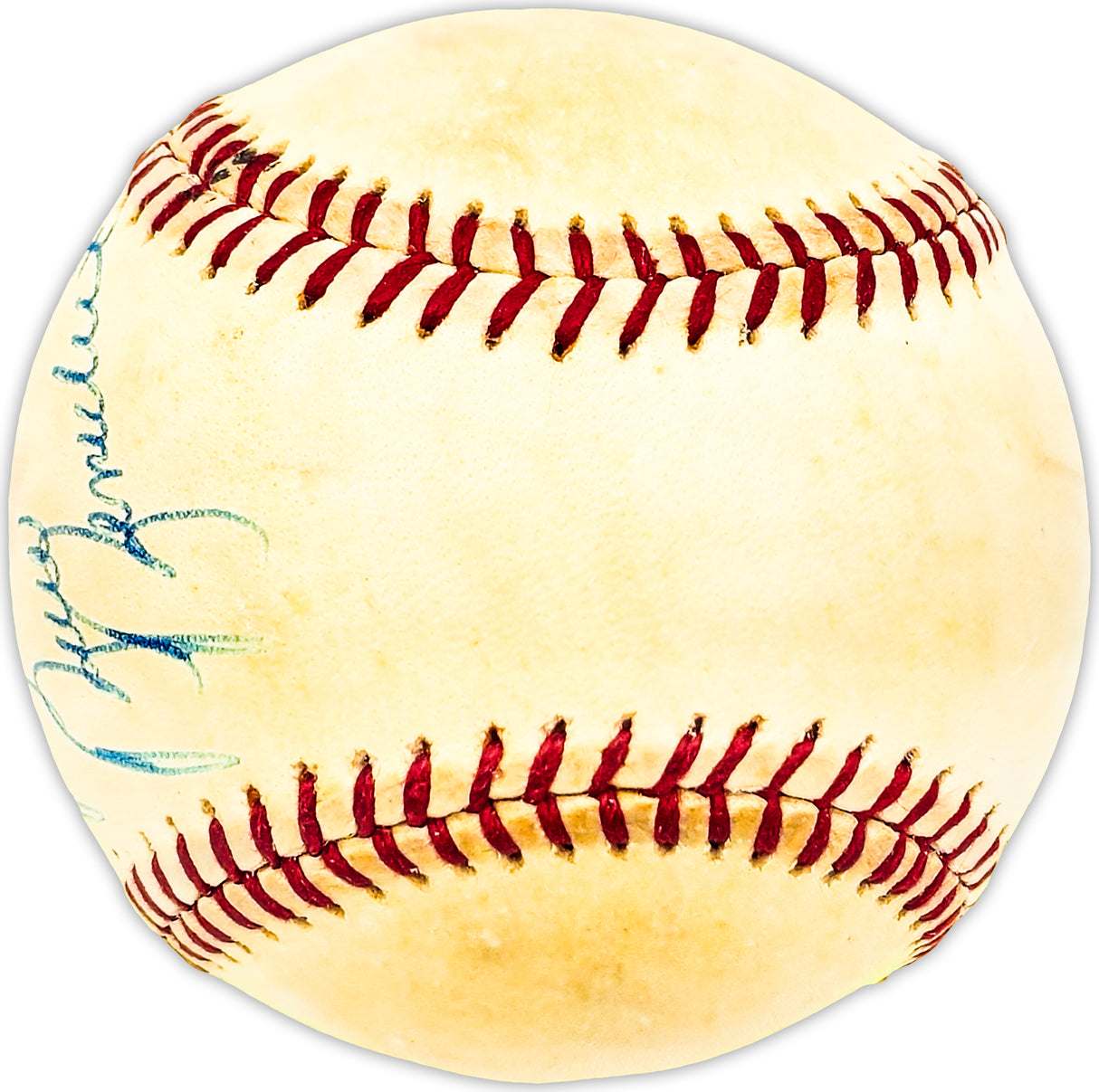 Bruce Benedict Autographed Official NL Baseball Atlanta Braves "Best Wishes " Beckett BAS QR #BM25160
