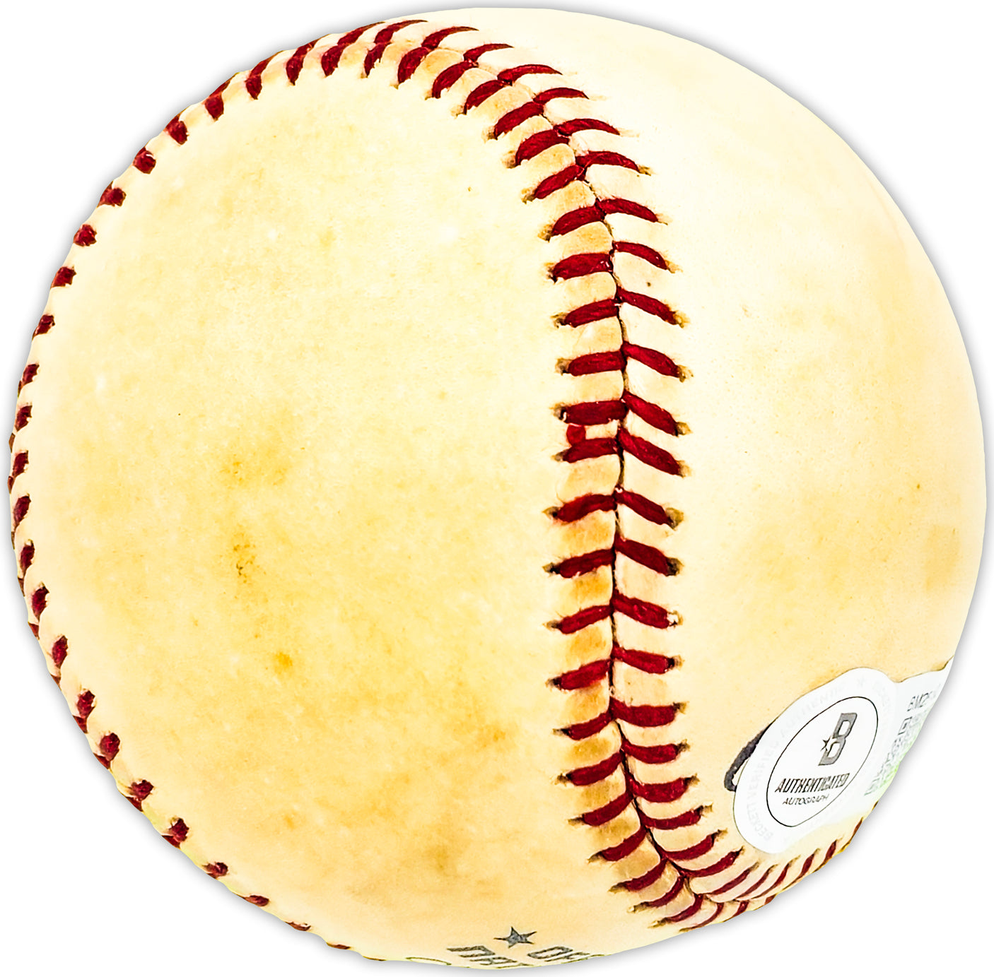 Bruce Benedict Autographed Official NL Baseball Atlanta Braves "Best Wishes " Beckett BAS QR #BM25160