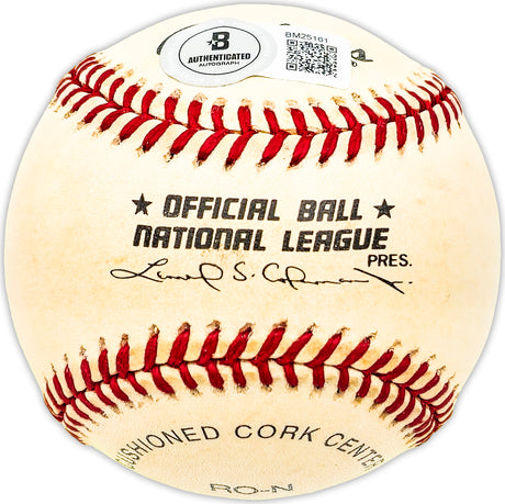 Andy Seminick Autographed Official NL Baseball Philadelphia Phillies "Whiz Kids 1950" Beckett BAS QR #BM25161