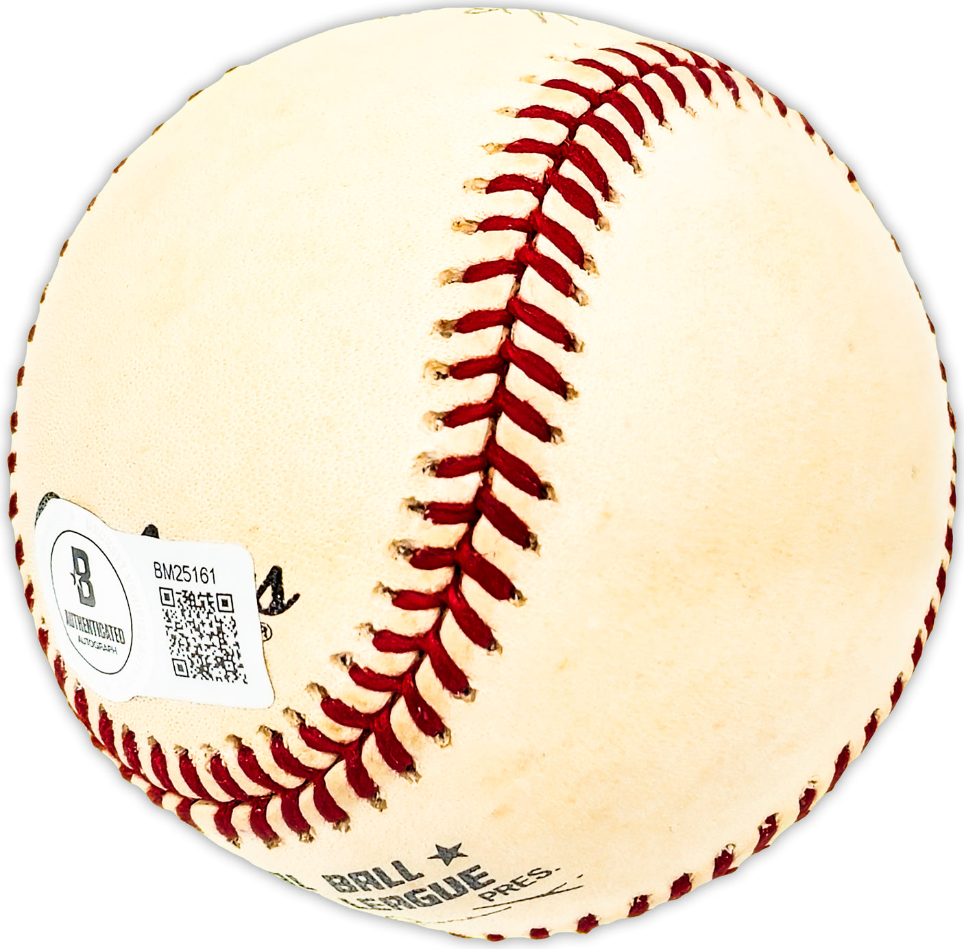 Andy Seminick Autographed Official NL Baseball Philadelphia Phillies "Whiz Kids 1950" Beckett BAS QR #BM25161