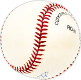 Gail Harris Autographed Official NL Baseball New York Giants Beckett BAS QR #BM25167