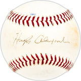 Hugh Alexander Autographed Official Rawlings Baseball Cleveland Indians Beckett BAS QR #BM25169