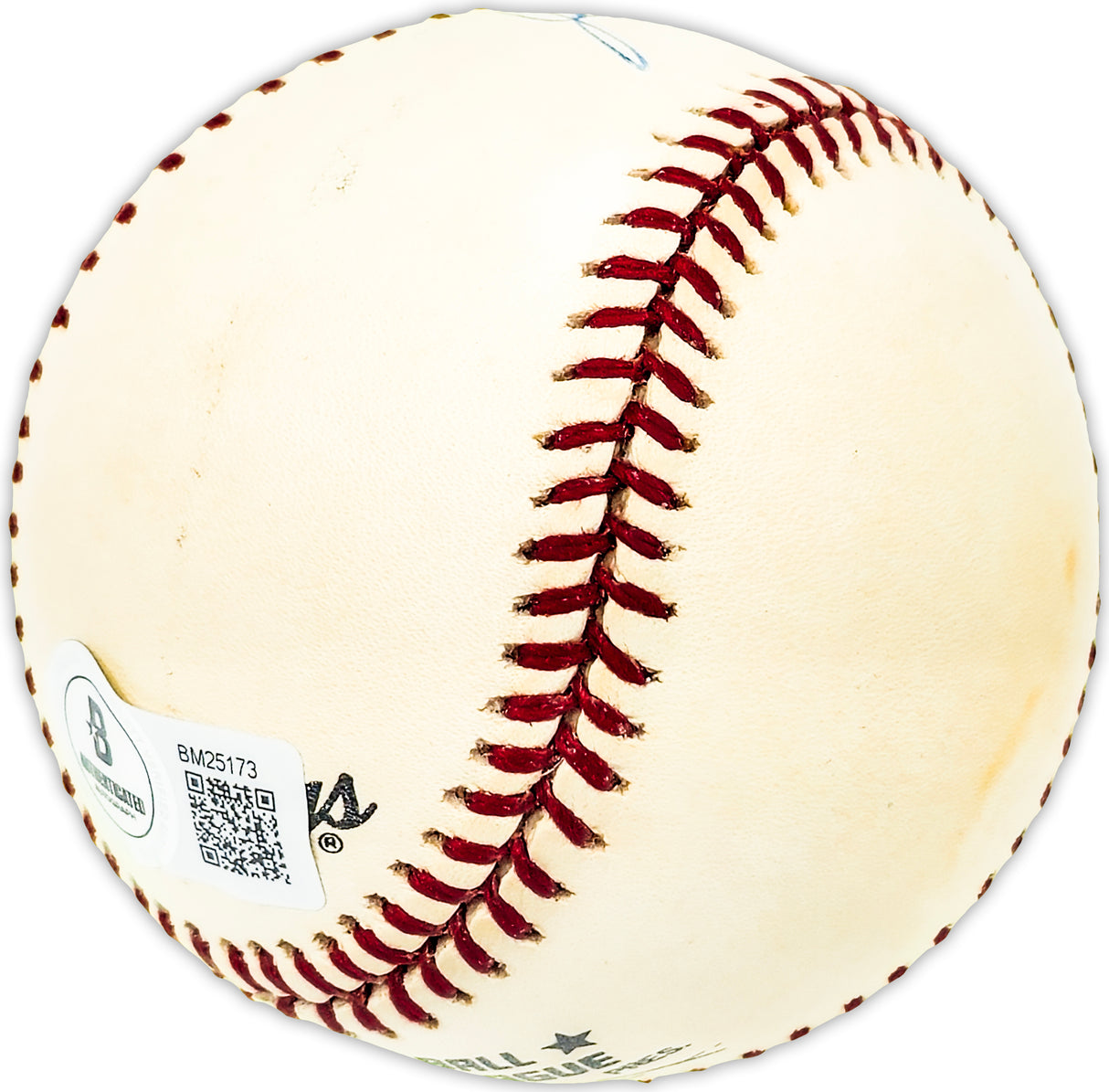 Jack Dittmer Autographed Official NL Baseball Milwaukee Braves Beckett BAS QR #BM25173