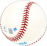 Ray Boone Autographed Official AL Baseball Detroit Tigers Beckett BAS QR #BM25186