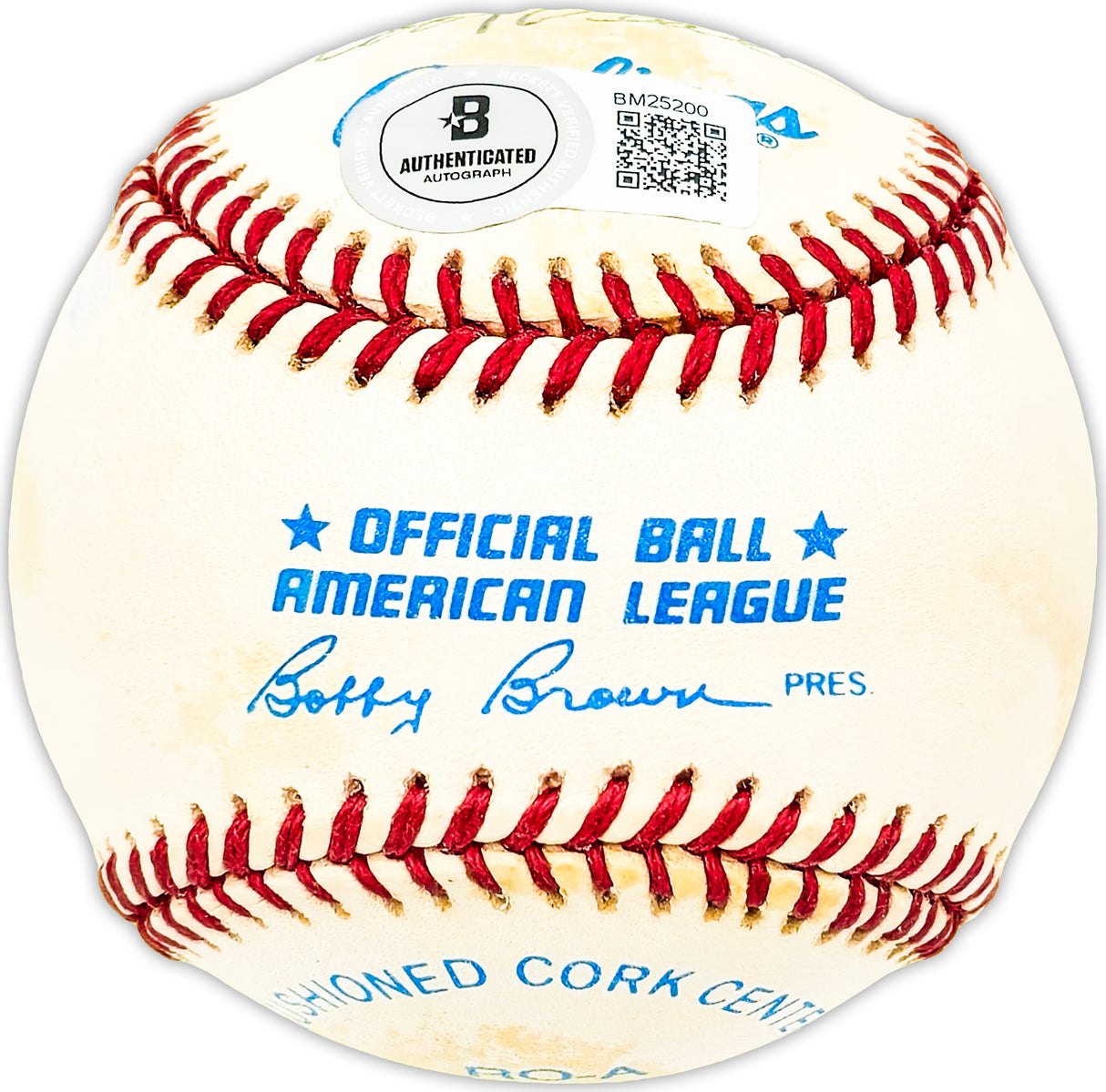 Coot Veal Autographed Official AL Baseball Tigers, Senators Beckett BAS QR #BM25200