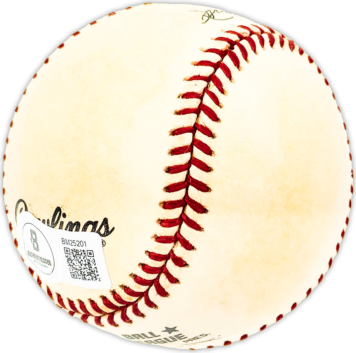 Jimmy Bloodworth Autographed Official NL Baseball Philadelphia Phillies Beckett BAS QR #BM25201