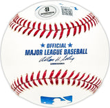 Carl Miles Autographed Official MLB Baseball Philadelphia A's Beckett BAS QR #BM25219