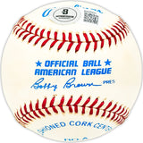 Pompeyo Yo-Yo Davalillo Autographed Official AL Baseball Washington Senators Beckett BAS QR #BM25227