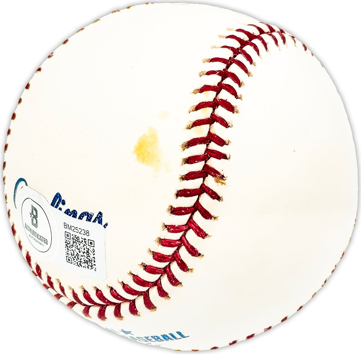 Ray Hamrick Autographed Official MLB Baseball Philadelphia Phillies Beckett BAS QR #BM25238