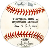 Dick Tidrow Autographed Official Cal Ripken Logo AL Baseball New York Yankees, Chicago Cubs Beckett BAS QR #BM25240