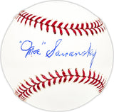 Moe Savransky Autographed Official MLB Baseball Cincinnati Reds Beckett BAS QR #BM25243