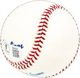 Denny Lemaster Autographed Official MLB Baseball Atlanta Braves, Houston Astros Beckett BAS QR #BM25252