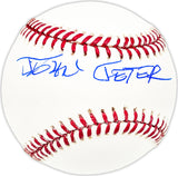 Johnny Jeter Autographed Official MLB Baseball San Diego Padres, Pittsburgh Pirates Beckett BAS QR #BM25253