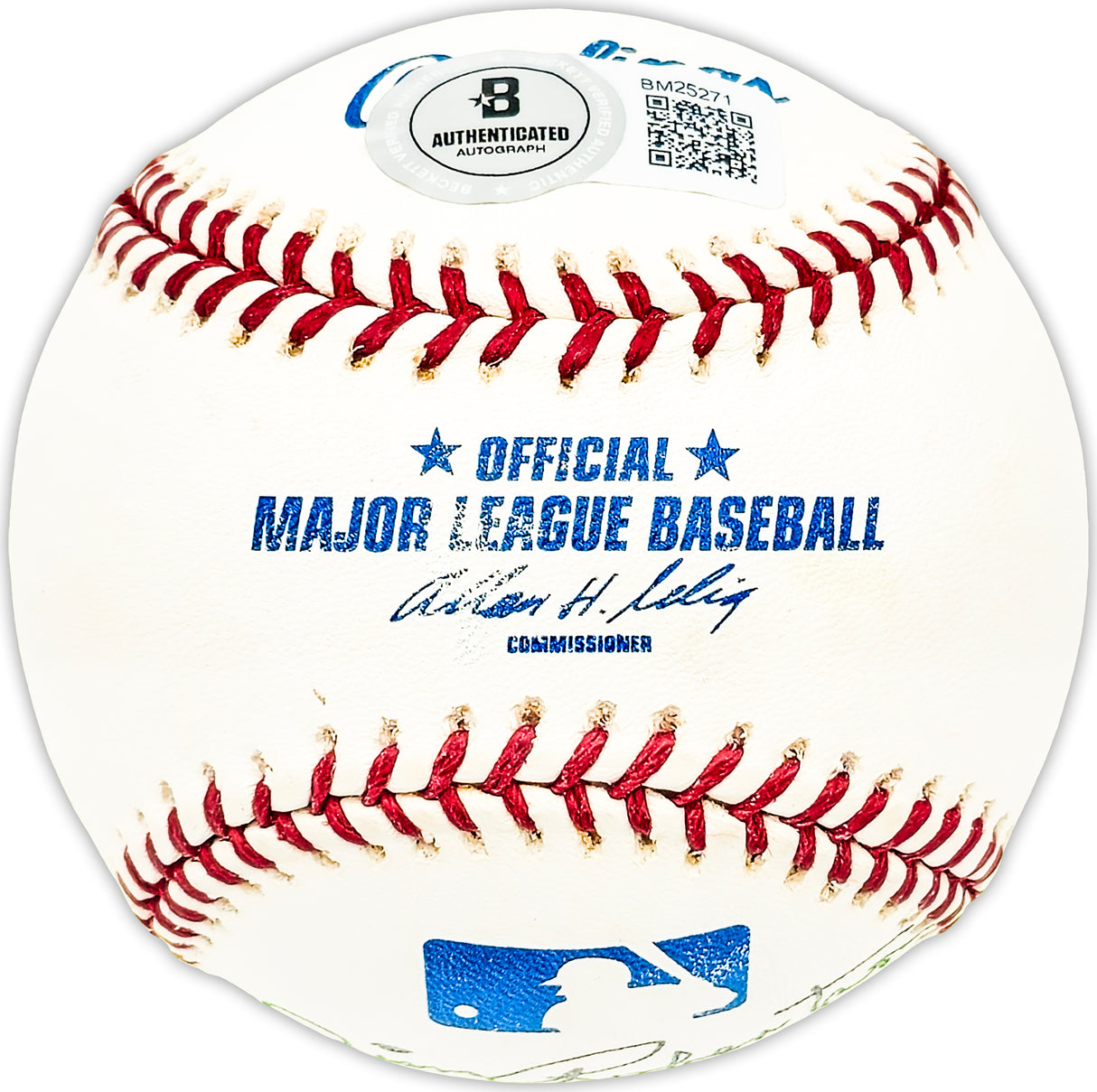 Jim Robertson Autographed Official MLB Baseball Philadelphia A's Beckett BAS QR #BM25271