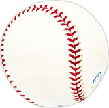 Jim Robertson Autographed Official MLB Baseball Philadelphia A's Beckett BAS QR #BM25271
